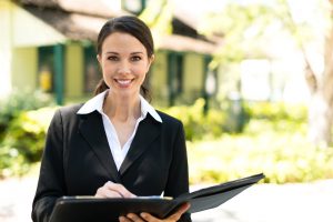 Smiling Real Estate Agent